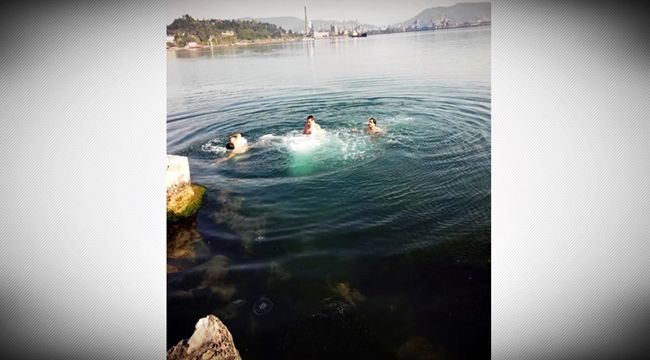 Hava sıcaktı ancak deniz suyu...