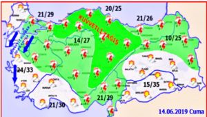 SAĞANAK, YILDIRIM ve DOLU UYARISI!