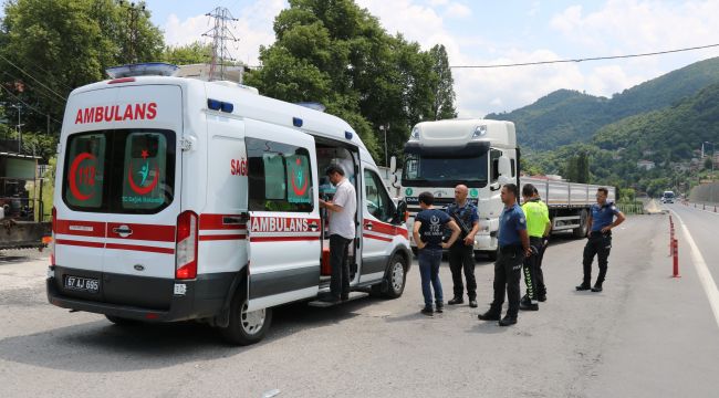  Direksiyon başında baygınlık geçirince polis kontrol noktasına sığındı 