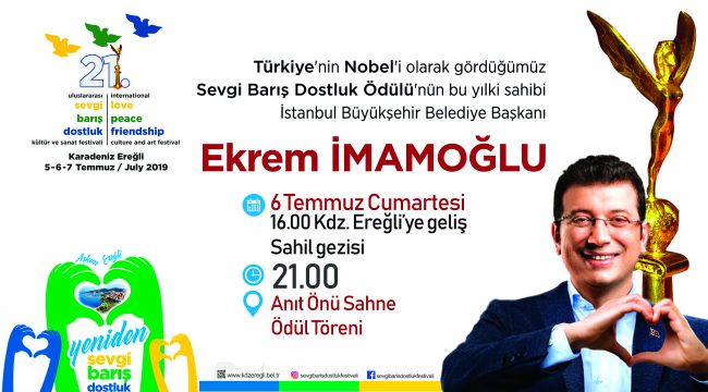 İMAMOĞLU CUMARTESİ GÜNÜ EREĞLİ’DE