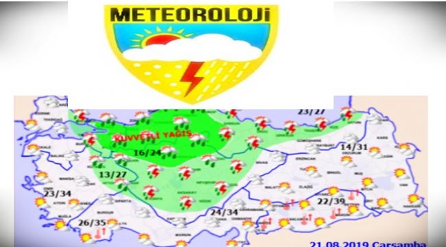 20 il ve ilçeleri için sağanak uyarısı!