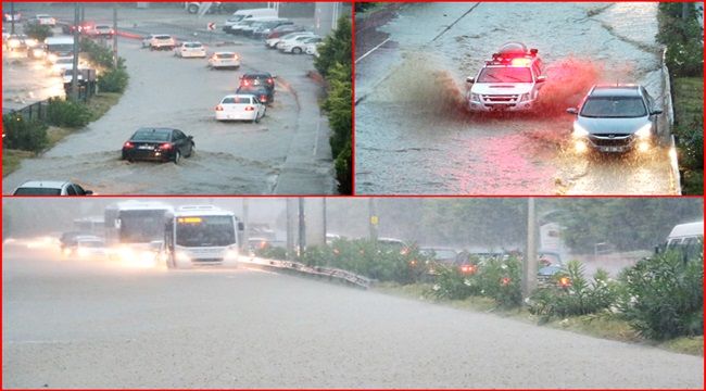 Sağanak Zonguldak'ın vurdu...