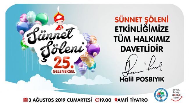 SÜNNET ŞÖLENİ CUMARTESİ AKŞAMI...