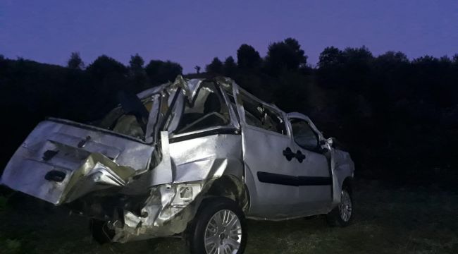 Uçuruma yuvarlandılar: 2 ölü, 1 yaralı
