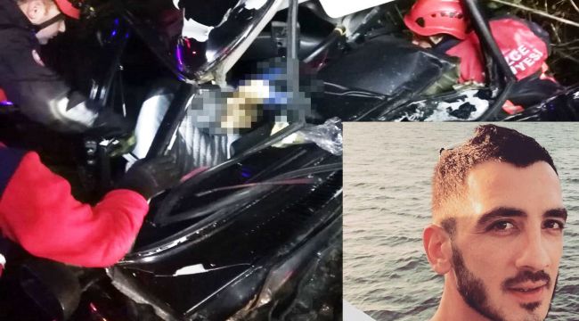 ALAPLILI GENÇ KAZA DA HAYATINI KAYBETTİ…