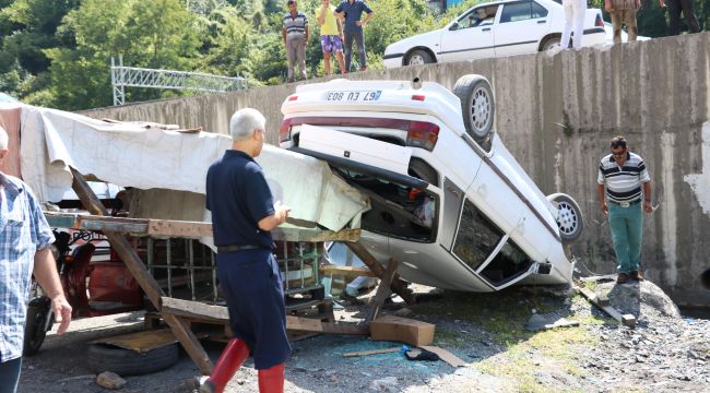 Hayatlarını garaj kurtardı: 2 yaralı
