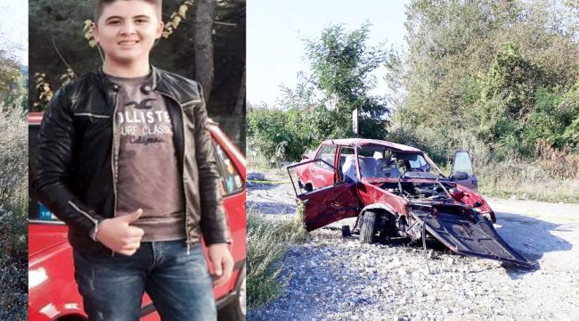  17 yaşındaki Berkay trafik kazasında öldü