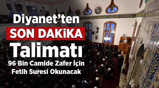 96 bin camide Fetih Suresi okunacak