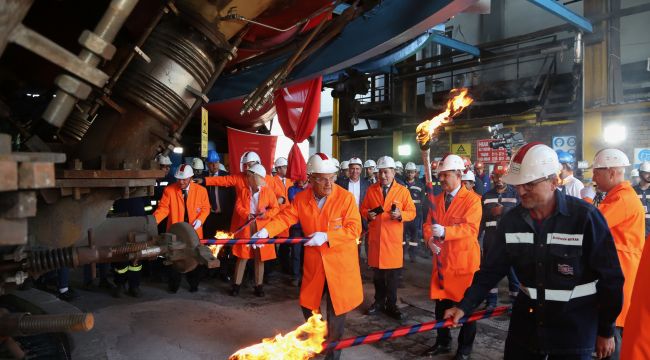 - KARDEMİR'de yenilenen yüksek fırın ateşlendi