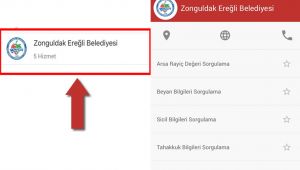 KDZ. EREĞLİ BELEDİYESİ ‘E-DEVLET KAPISI’NDA