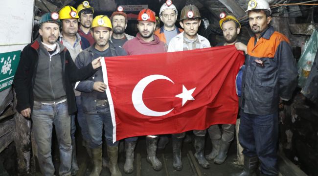 Yerin metrelerce altından Mehmetçiğe destek