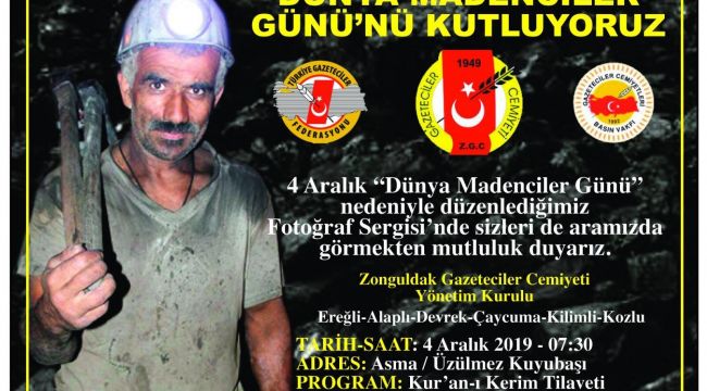 Dünya Madenciler Gününde ZGC'den anlamlı sergi