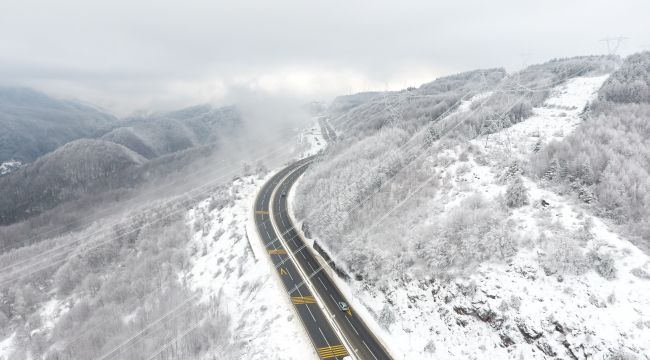 - Bolu Dağı kar yağışı sonrası havadan görüntülendi