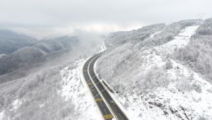 - Bolu Dağı kar yağışı sonrası havadan görüntülendi