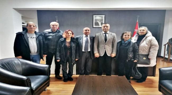 CHP Belde Yönetiminden Emniyet Müdürü Çelik’e ziyaret