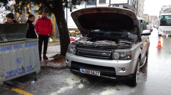 - Cipin motorunda çıkan yangını itfaiye söndürdü