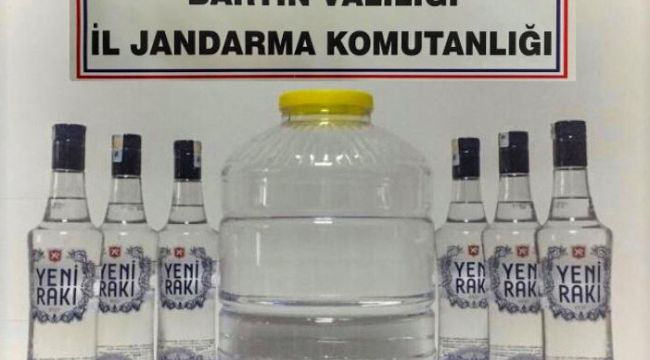  Jandarmadan sahte içki operasyonu