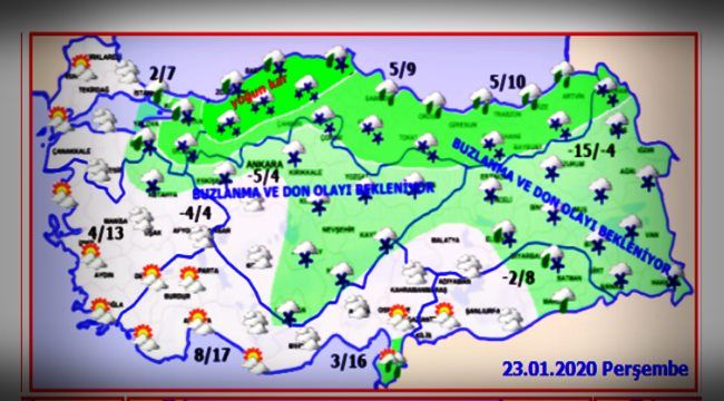 Kuvvetli kar ve buzlanma uyarısı!