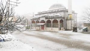 Yeni yılın ilk gününe beyaz örtüyle uyandılar