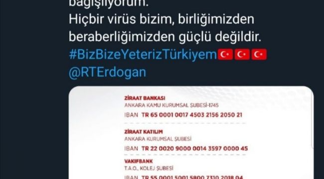  Cumhurbaşkanı'nın çağrısına Zonguldak Belediye Başkanı Alan'dan destek