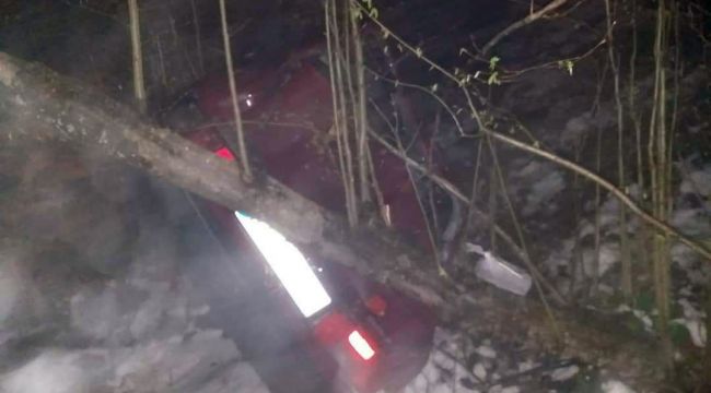 Otomobil uçuruma yuvarlandı: 1 ölü, 1 yaralı