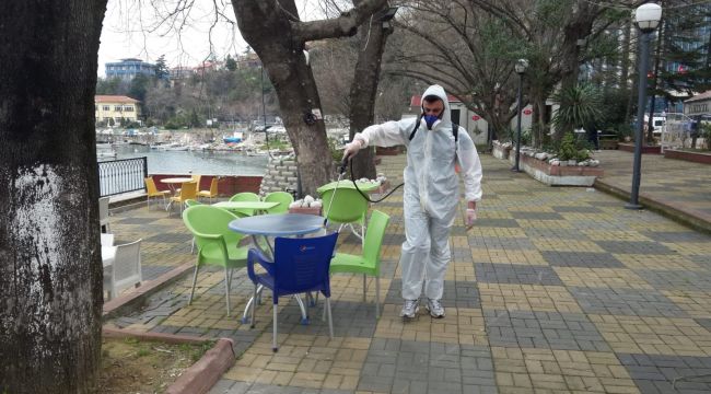  Zonguldak’ta dezenfekte çalışmaları başladı