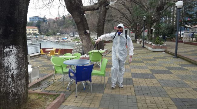 Zonguldak’ta dezenfekte çalışmaları başladı