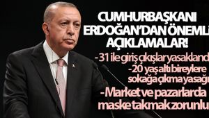 BAŞKAN ERDOĞAN YENİ ÖNLEMLERİ AÇIKLADI