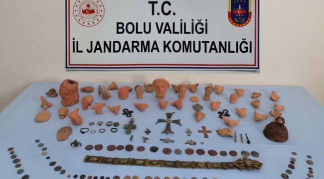  Bolu’da tarihi eser operasyonu: 2 gözaltı