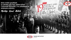 ERDEMİR'DEN 19 MAYIS MESAJI...