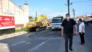 - ÇALIŞMALAR BAŞLADI; O YOL BETON OLACAK...