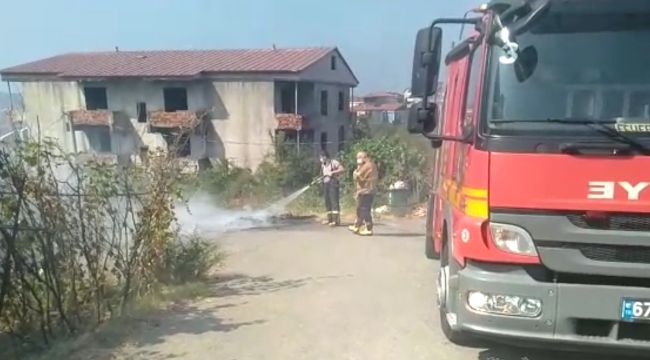 Bilinçsizce yakılan ateş itfaiye ekiplerini harekete geçirdi
