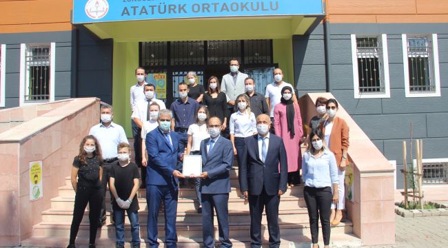 - İLK BELGE ALAPLI ATATÜRK ORTA OKULU’NA