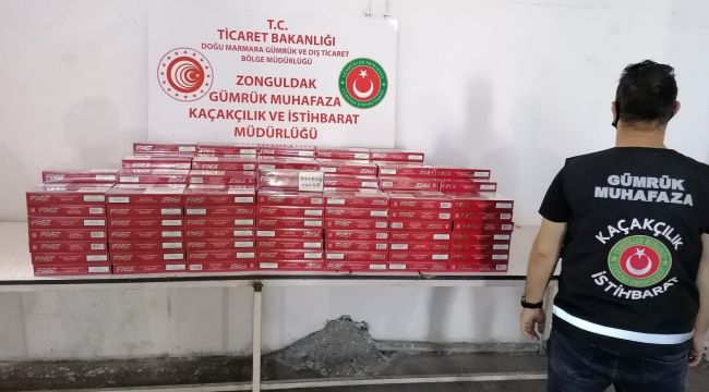 - Zonguldak'ta 3 bin 40 paket kaçak sigara yakalandı