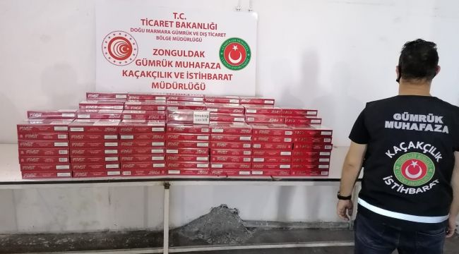 - Zonguldak'ta 3 bin 40 paket kaçak sigara yakalandı
