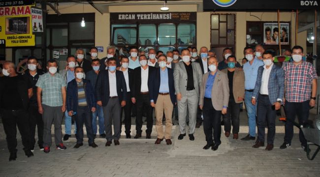 BOZKURT VE EKİBİ, KAPTAŞ BÖLGESİ MUHTARLARININ SORUNLARINI DİNLEDİ