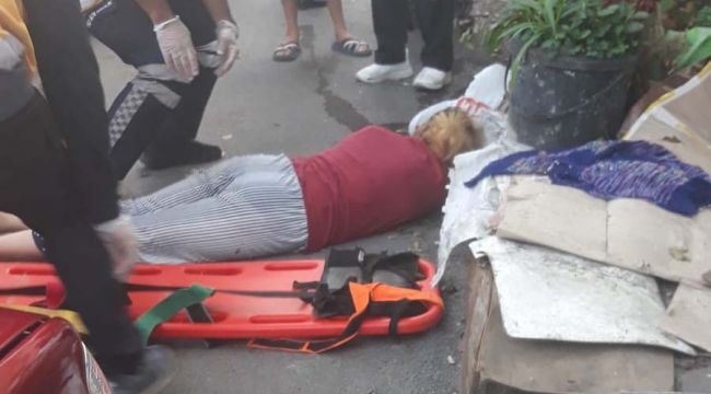 Elma toplarken ağaçtan düşüp hastanelik oldu