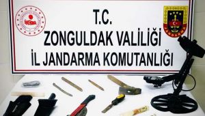 KAÇAK KAZI YAPAN 2 KİŞİ SUÇÜSTÜ YAKALANDI…