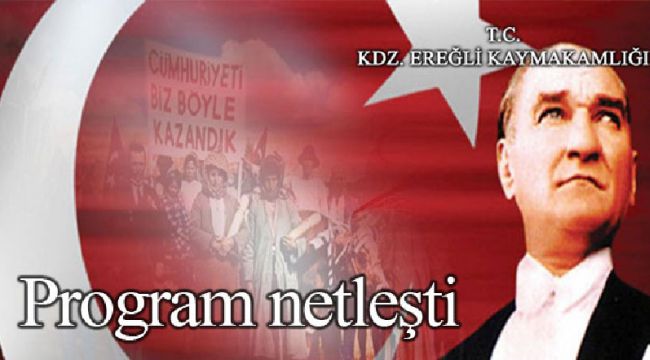 PROĞRAM BELLİ OLDU...