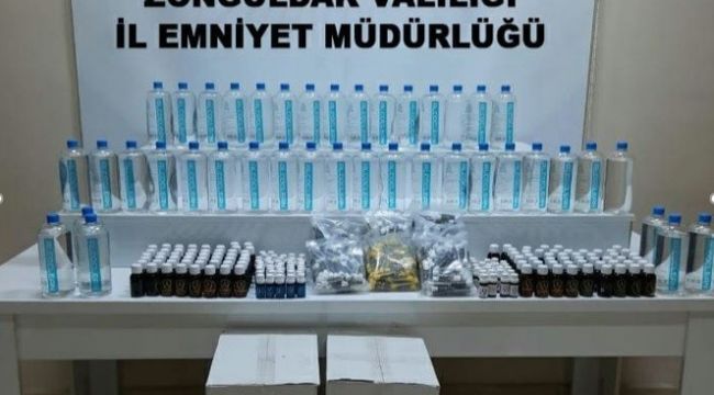 - Zonguldak'ta kaçak içki operasyonu