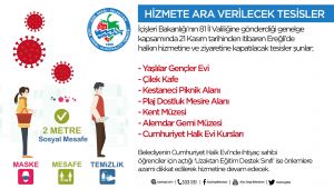 BELEDİYE, HİZMETE ARA VERİLECEK TESİSLERİ AÇIKLADI