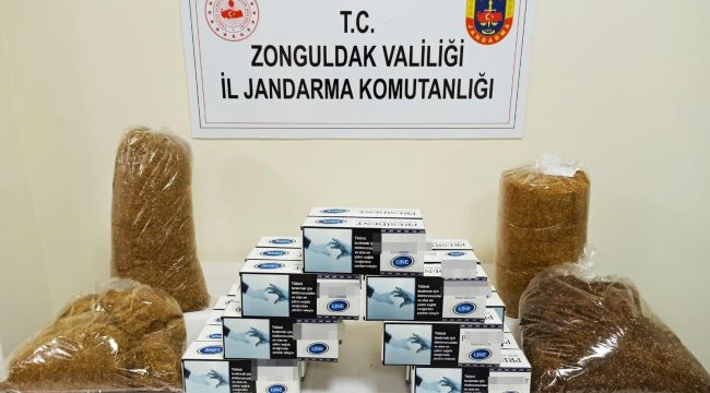 14 bin 550 gram satışa hazır tütün ele geçirildi