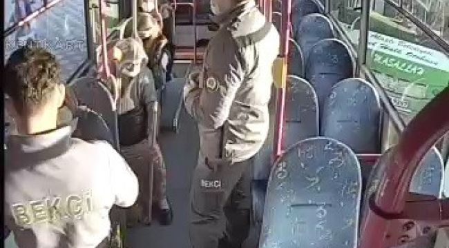- 80 yaşındaki kadın yasağa rağmen halk otobüsüne binmek istedi
