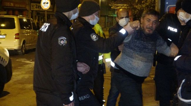 Alkollü yakalandı, ‘alkol kullanmıyorum’ diyerek gazetecilere saldırdı