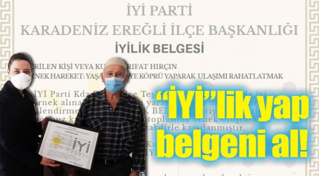 - İYİLİK YAP BELGENİ AL...