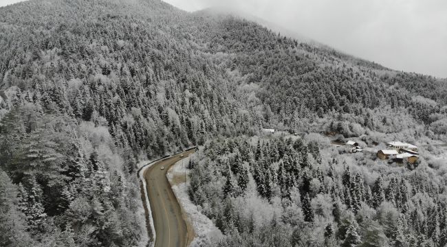 - Karabük - Bartın Karayolunda kar yağışı