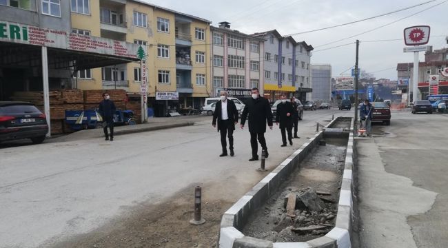 - Mollabey yolunda ışıklı kavşak çalışması