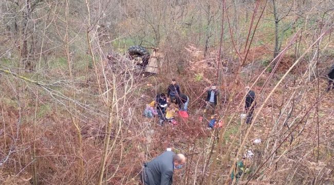 - Traktörüyle uçuruma yuvarlandı: 1 yaralı