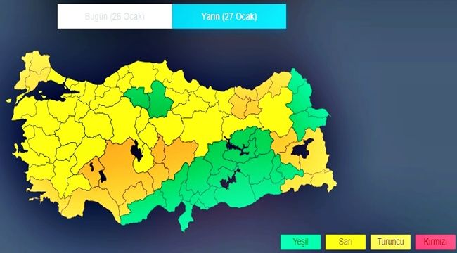 HARİTA, UYARI KODLARIYLA DOLDU (Video)