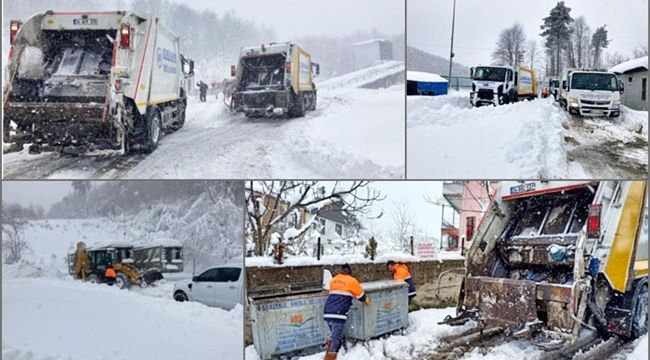 Onlarca ton katı atık tahliye ediliyor